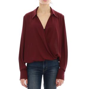 CAMICIA INCROCIATA BORDEAUX